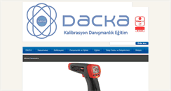 Desktop Screenshot of dackakalibrasyon.com